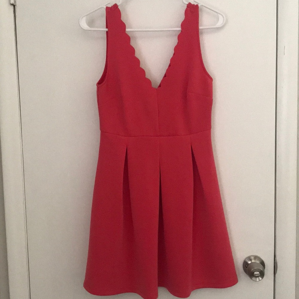 Pink flowy dress